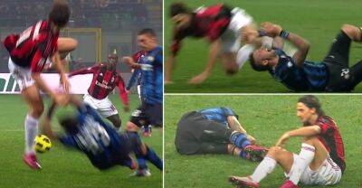 Zlatan Ibrahimovic hospitalised Materazzi in act of revenge during 2010 Milan derby