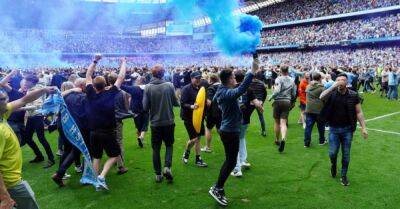 Manchester City fined over pitch invasion to celebrate Premier League title win