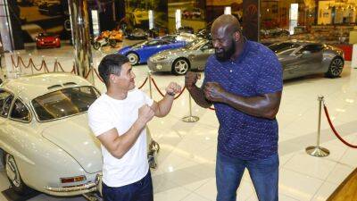 Shaquille O’Neal meets Dmitry Bivol and reveals plans of buying real estate in Abu Dhabi - thenationalnews.com - Abu Dhabi - Uae - county Bucks -  Atlanta - Milwaukee
