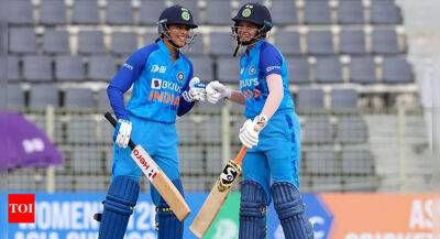 Women's Asia Cup: India ride on top-order show to beat Bangladesh by 59 runs