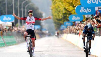Tadej Pogacar wins Lombardia again as Alejandro Valverde finishes career with top-10 finish in Como