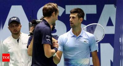 Novak Djokovic into Astana final after surprise Daniil Medvedev retirement
