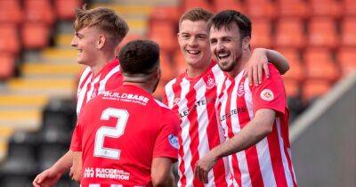 Callum Smith - Calum Gallagher - Airdrie 3 Queen of the South 3: Goals galore as Calum Gallagher breaks scoring record in draw - dailyrecord.co.uk - county Queens -  Edinburgh