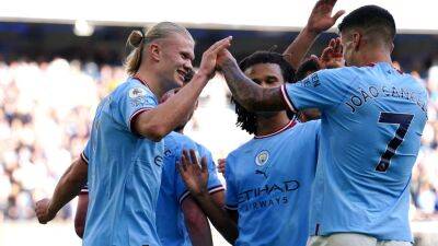 Erling Haaland scores again as Manchester City go top of Premier League