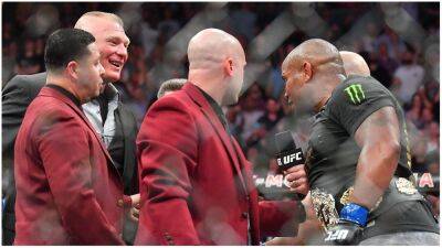 Brock Lesnar - Daniel Cormier - Daniel Cormier comments on facing Brock Lesnar years after UFC scuffle - givemesport.com