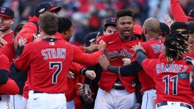 Cleveland Guardians - Oscar Gonzalez's 15th-inning walk-off HR sends Guardians to ALDS against Yankees - foxnews.com - Usa - New York - county Cleveland - county Ray - county Patrick - county Bay
