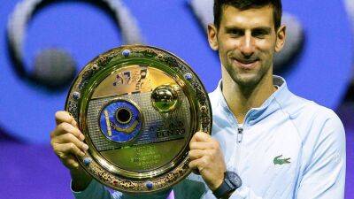 Roger Federer - Novak Djokovic claims 90th career title with victory in Astana - thenationalnews.com - Usa - London - Israel -  Tel Aviv -  Astana