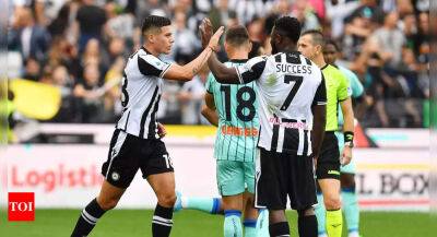 Luis Muriel - Gerard Deulofeu - Destiny Udogie - Serie A: Udinese earn 2-2 comeback draw against Atalanta - timesofindia.indiatimes.com
