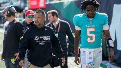 Teddy Bridgewater - Seth Wenig - Dolphins' Teddy Bridgewater held out of game vs Jets under revised concussion protocol: report - foxnews.com - New York -  New York - state New Jersey - county Rutherford - county Davis