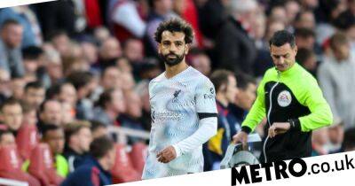 Jurgen Klopp - Mikel Arteta - Gabriel Martinelli - Roberto Firmino - Darwin Núñez - Jurgen Klopp explains Mohamed Salah substitution in Liverpool’s defeat to Arsenal - metro.co.uk -  Man