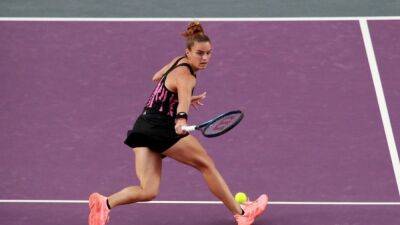 Tennis-Sakkari begins WTA Finals with win over Pegula