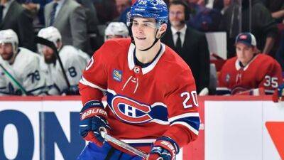 Canadiens rookie Slafkovsky barred 2 games for boarding recent Red Wings call-up