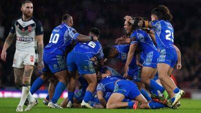 Samoa shock the hosts to complete sorry day for England in World Cups