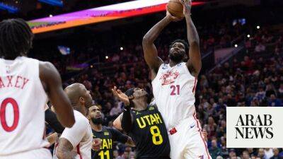 Embiid’s 59 points set NBA season-high as 76ers down Jazz