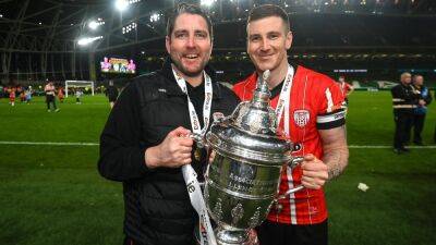 Ruaidhri Higgins - Jamie Macgonigle - Derry City - Fai Cup - Ruaidhri Higgins urges Derry City players to get greedy after 'extra special' FAI Cup victory - rte.ie -  Derry