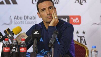 Lionel Scaloni plays down World Cup pressure on Argentina as they prepare for UAE friendly