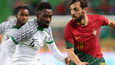 Samuel Chukwueze - Francis Uzoho - Diogo Dalot - Emmanuel Dennis - Dennis misses penalty as Portugal hammers Nigeria 4-0 - guardian.ng - Qatar - Portugal - Nigeria -  Lisbon