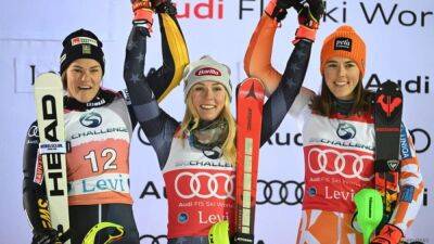 Mikaela Shiffrin - Petra Vlhova - Alpine skiing-Shiffrin starts the season with her 75th World Cup win - channelnewsasia.com - Sweden - Finland - Usa - Slovakia
