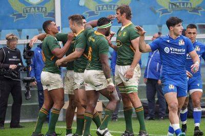 Italy coach Crowley lavishes praise on Boks: 'They're not World Champions for nothing'