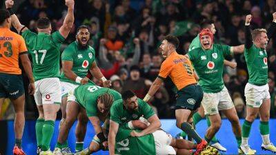 Andy Farrell - Simon Easterby - Target on Ireland grows bigger after November sweep - rte.ie - Australia - South Africa - Ireland - New Zealand - Fiji