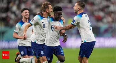 Gareth Southgate - Bukayo Saka stars as England open FIFA World Cup campaign with 6-2 rout of Iran - timesofindia.indiatimes.com - Iran - Panama -  Tehran - Kurdistan