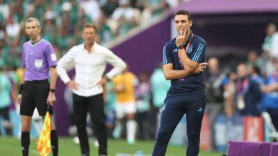 Argentina manager urges players to keep 'chin up' after stunning loss