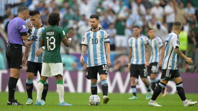 Lionel Messi - Leandro Paredes - Lionel Scaloni - Saleh Al-Shehri - Saudi Arabia stun Messi’s Argentina at World Cup - guardian.ng - Qatar - Usa - Argentina -  Doha - Saudi Arabia -  Salem