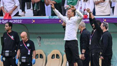 Saudi Arabia coach Herve Renard celebrates 'completely crazy' result