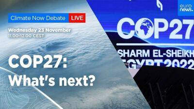COP27: What's next? Climate Now debate