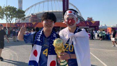 'Last time we cried in sadness, now we cry in happiness': Japanese fans banish Doha demons