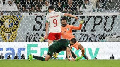 Saudis crash to earth as Lewandowski breaks World Cup finals duck