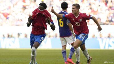 Hajime Moriyasu - No joy for Japan as they slump to defeat by Costa Rica - channelnewsasia.com - Qatar - Germany - Belgium - Spain - Japan - Costa Rica