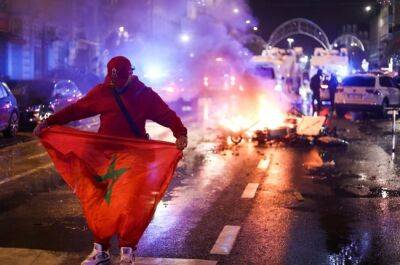 WATCH | Absolute chaos! World Cup riots in Brussels after Morocco beat Belgium