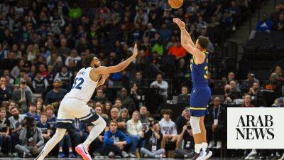 Cristiano Ronaldo - Anthony Edwards - Luis Enrique - Stephen Curry - Warriors power past Timberwolves in convincing road win, Celtics cruise - arabnews.com - Germany - Spain - Los Angeles - Saudi Arabia - Jordan -  Karl-Anthony - state Minnesota - state Golden - county Curry