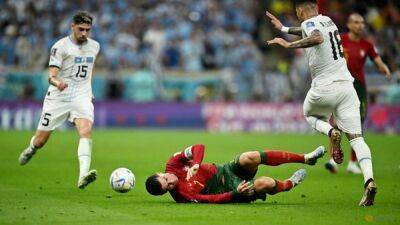 Portugal dominate, Uruguay miss golden chance in goalless first half