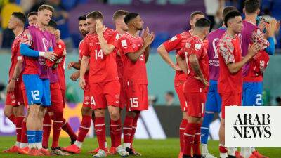 Bruno Fernandes - Tiger Woods - Granit Xhaka - Swiss loss sets up enticing rematch with Serbia - arabnews.com - Russia - Qatar - Switzerland - Serbia - Portugal - Brazil -  Doha - Ghana - Uruguay - South Korea - Albania - Kosovo