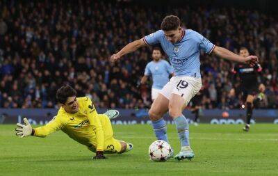 Kevin De-Bruyne - Bernardo Silva - Julian Alvarez - Rafa Mir - Phil Foden - Stefan Ortega - Ilkay Gundogan - Rico Lewis - Man City 3 Sevilla 1 - Report - beinsports.com - Britain - Manchester - Spain - Argentina - Norway -  Man