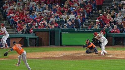 Baseball-Astros no-hit Phillies to win World Series Game Four