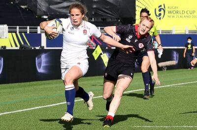 England survive Canada scare to reach Women's Rugby World Cup final