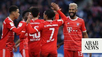 Choupo-Moting double sends Bayern top of Bundesliga