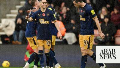 Newcastle up to third in Premier League after 4-1 rout at Southampton