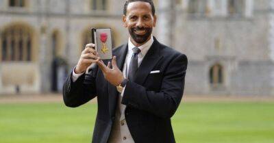 Rio Ferdinand - Ferdinand reflects on work to create ‘positive change’ as he collects OBE honour - breakingnews.ie - Manchester