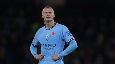 Haaland not fully recovered from injury, says Guardiola