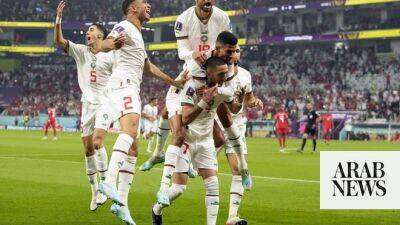 Eden Hazard - Milan Borjan - Morocco roar past Canada to top group, cruise into World Cup last 16 - arabnews.com - Belgium - Croatia - Portugal - Canada -  Doha - Morocco - Saudi Arabia