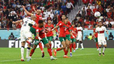 Cristiano Ronaldo - Bruno Fernandes - Diogo Costa - Morocco beat Portugal to go through to World Cup semi-final - channelnewsasia.com - France - Portugal -  Doha - Morocco