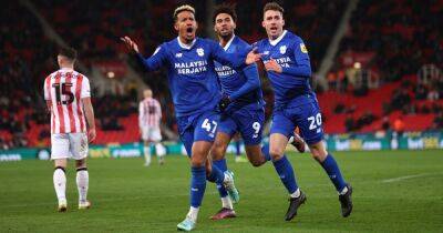 Ryan Allsop - Callum Robinson - Mark Harris - Tyrese Campbell - Ryan Wintle - Liam Delap - Stoke City 2-2 Cardiff City: Bluebirds fight back to earn a draw thanks to Wintle and Robinson goals - walesonline.co.uk -  Cardiff -  Stoke - county Campbell