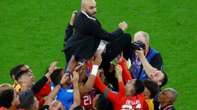 Ecstatic Regragui urges Morocco players, fans to keep dreaming of more history - channelnewsasia.com - Qatar - France - Belgium - Croatia - Spain - Portugal -  Doha - Morocco