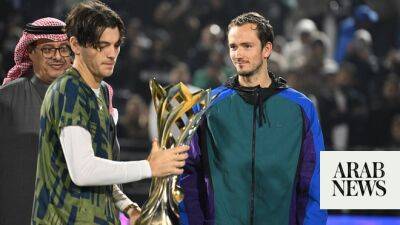 Top tennis in Saudi Arabia as Fritz edges out Medvedev for Diriyah title