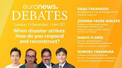 Euronews Debates: How do you respond and reconstruct when disaster strikes? - euronews.com - Japan