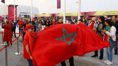 Moroccan flags fly around Arab World in mark of World Cup pride - channelnewsasia.com - Qatar - France - Belgium - Spain - Portugal - Morocco - Palestine - Iraq -  Baghdad